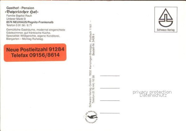 Neuhaus Pegnitz Gasthaus Pension Bayerischer Hof – Bild 2