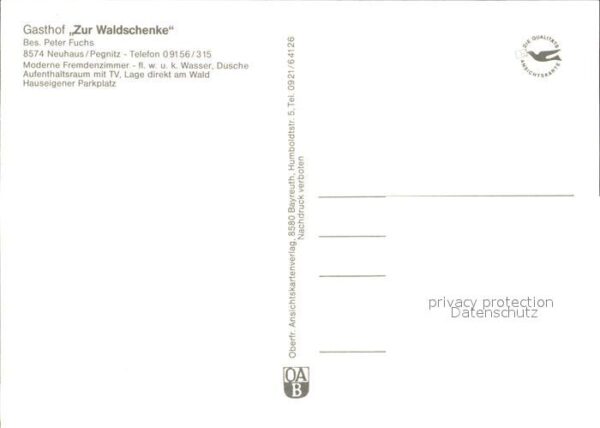 Neuhaus Pegnitz Gasthaus Zur Waldschenke – Bild 2