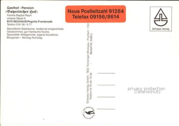 Neuhaus Pegnitz Gasthaus Pension Bayerischer Hof – Bild 2