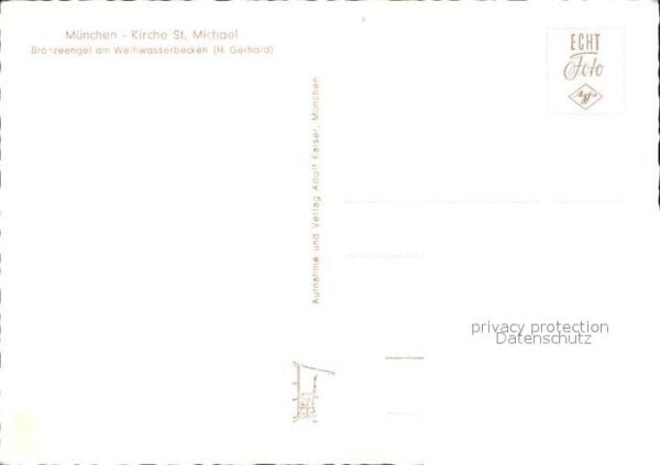Muenchen Bronzeengel in Kirche St. Michael – Bild 2