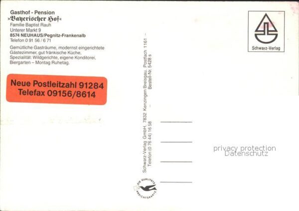 Neuhaus Pegnitz Gasthaus Pension Bayerischer Hof – Bild 2