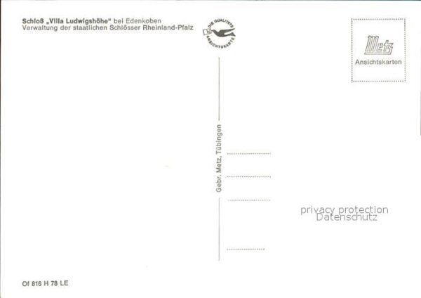 Edenkoben Fliegeraufnahme Schloß Villa Ludwigshöh – Bild 2