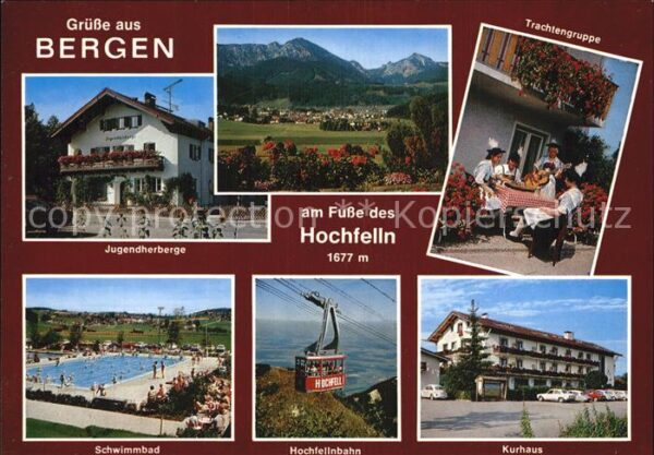 Bergen Chiemgau mit Hochfelln Trachtengruppe Kurhaus Se