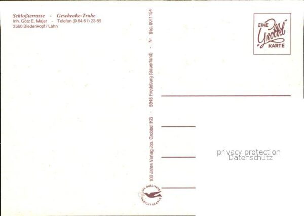Biedenkopf Schloßterrasse Geschenke-Truhe – Bild 2