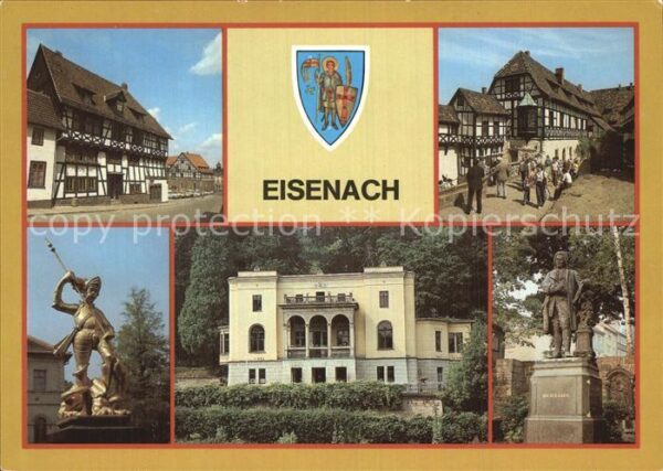 Eisenach Thueringen Lutherhaus Wartburg Georgsbrunnen Bachd