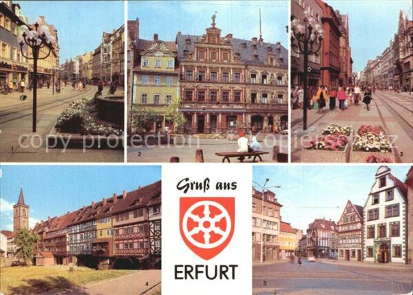 Eisenach Thueringen Anger Haus am breiten Herd Krämerbrücke