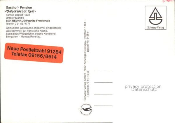 Neuhaus Pegnitz Gasthaus Pension Bayerischer Hof – Bild 2