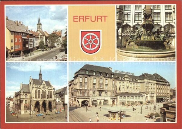 Eisenach Thueringen Krämerbrücke Monumentalbrunnen Hotel Er