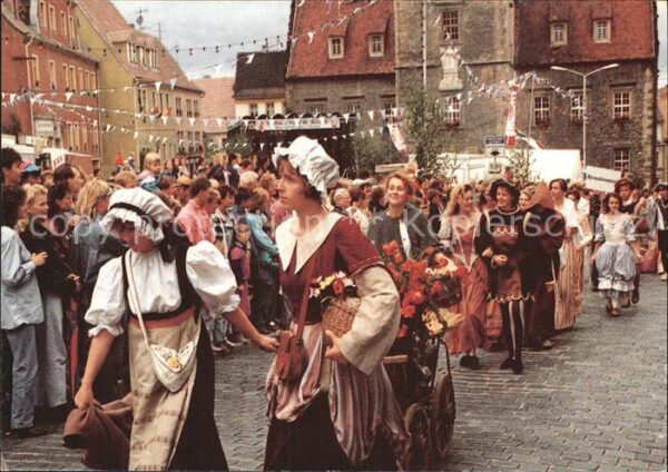 Querfurt mittelalterlicher Festumzug auf dem Mar