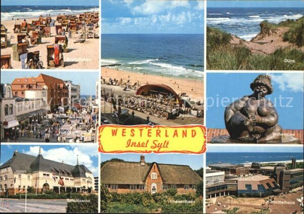 Westerland Sylt Spielcasino Strand Kurmittelhaus Wilhel