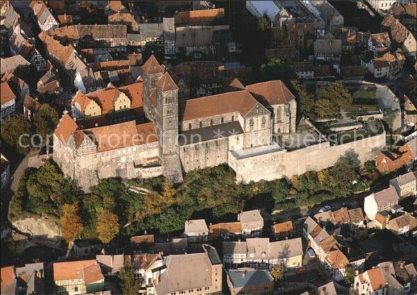 Quedlinburg Fliegeraufnahme Stiftskirche und Schlos