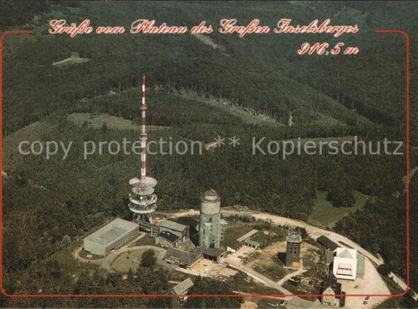 Brotterode Fliegeraufnahme Großer Inselsberg mit S