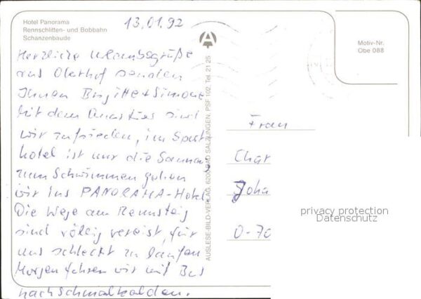 Oberhof Thueringen Skigebiet Rodelbahn Hotel-Panorama Scha – Bild 2