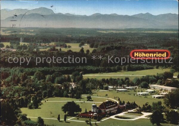Hoehenried Starnberger See Fliegeraufnahme Schloß und Klinik