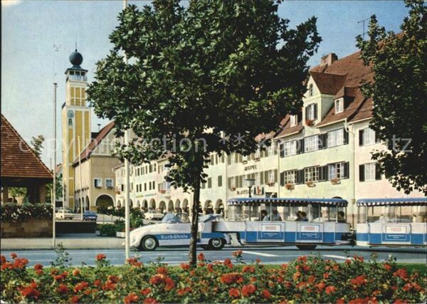 Freudenstadt Marktplatz Rathaus Kurbähnle