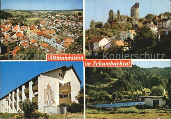Altmannstein im Schambachtal Freibad Fliegeraufnahme