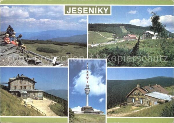 Jeseniky Berghäuser Sendeturm