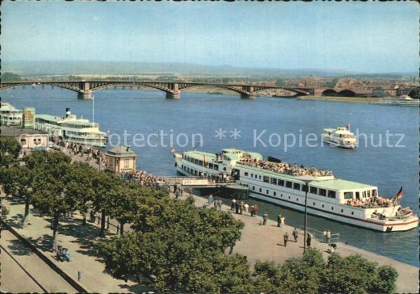 Mainz Rhein Rheinbrücke