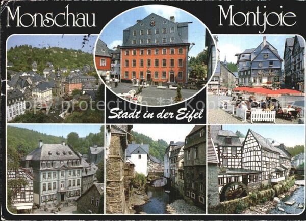 Monschau Stadtpartien Wassermühle Fachwerk