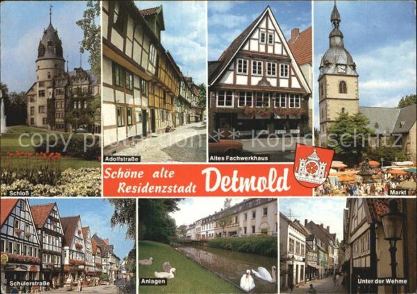 Detmold Schloß Markt Unter-der-Wehme Schülerstr