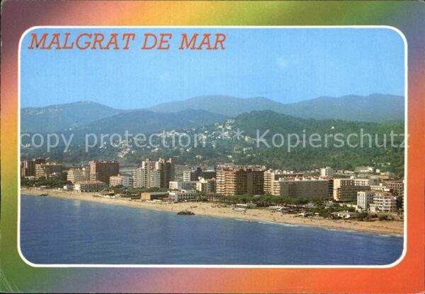 Malgrat de Mar Fliegeraufnahme Strandpartie