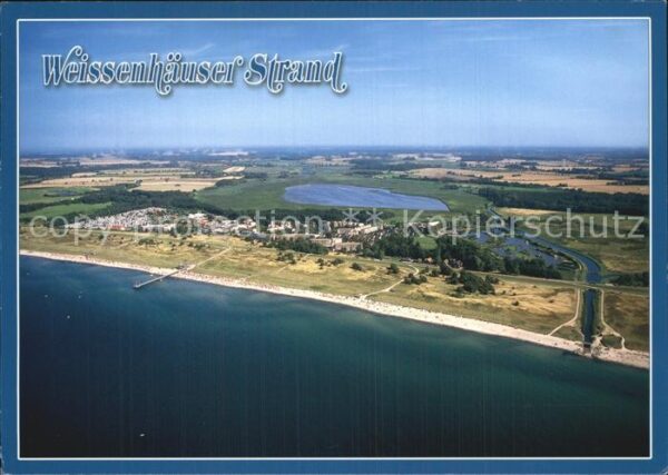 Weissenhaeuser Strand Fliegeraufnahme Stranpartie