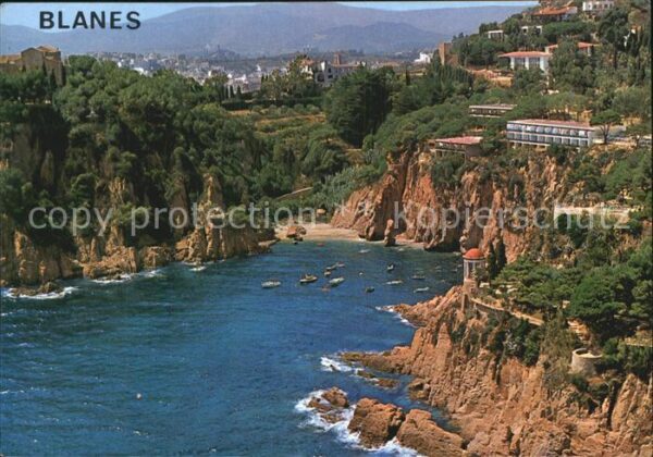 Blanes Badebucht Fliegeraufnahme