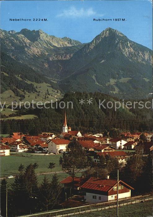 Fischen Allgaeu mit Nebelhorn Rubihorn