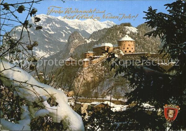 Kufstein Tirol mit Festung und Kaisergebirge