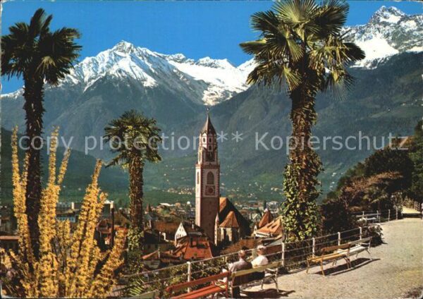 Merano Meran Tappeinerweg gegen Zielspitze