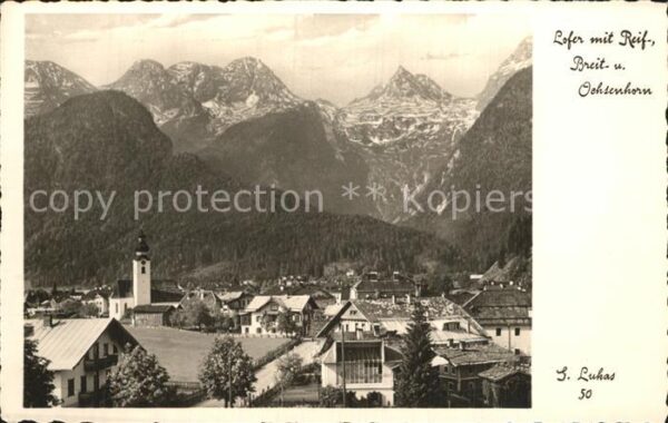 Lofer mit Reif- Breit- und Ochsenhorn