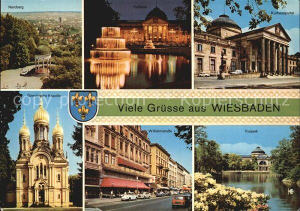 Wiesbaden Neroberg Kurhaus Griechische-Kapelle Wi