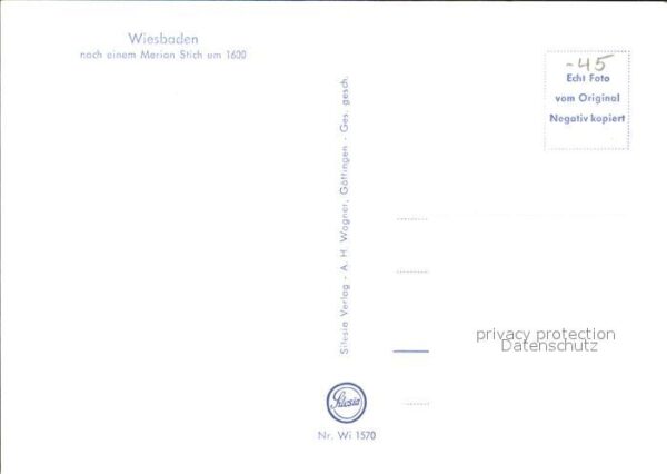 Wiesbaden nach einem Merian Stich um 1600 – Bild 2