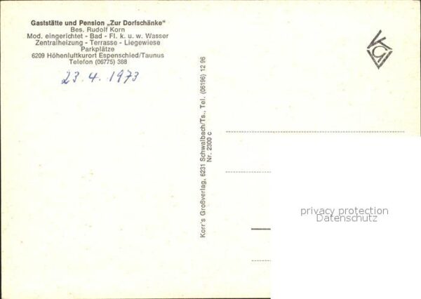 Espenschied Restaurant Pension Zur Dorfschänke – Bild 2