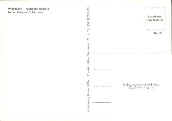 Wiesbaden Russische Kapelle Naive Malerei B. Heil – Bild 2