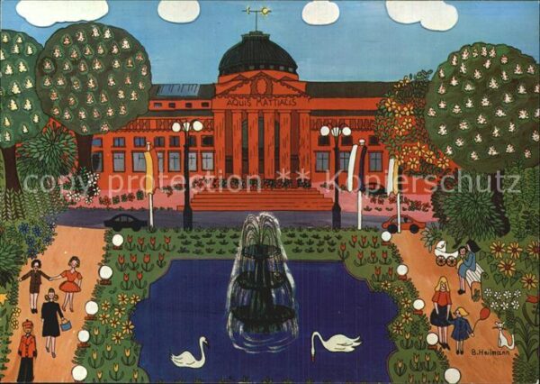 Wiesbaden Kurhaus Naive Malerei B. Heilmann