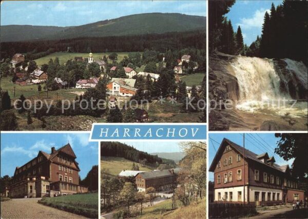 Harrachov Harrachsdorf mit Wasserfall