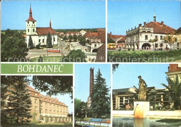 Bohdanec Kirche Brunnen Turm