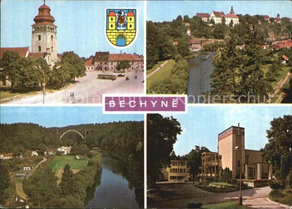 Bechyne Fliegeraufnahmen mit Kirche