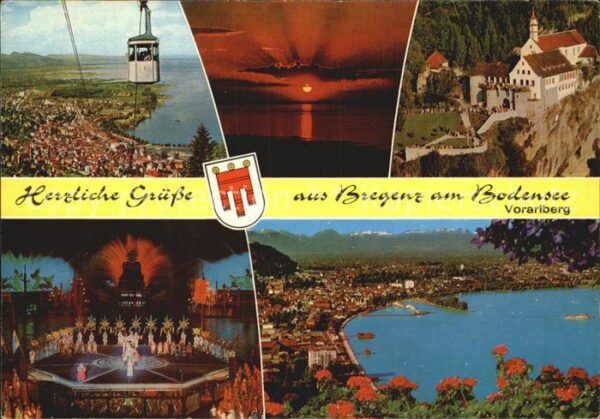 Bregenz Vorarlberg Partie am See Pfänderbahn Bregenzer-Fes