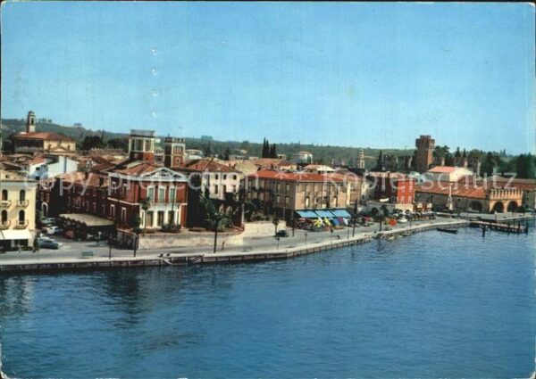 Lazise Lago di Garda Fliegeraufnahme Seepromenade