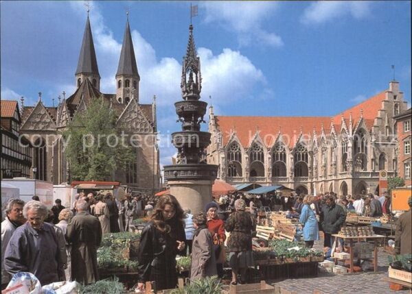 Braunschweig Markt Marienbrunnen Rathaus