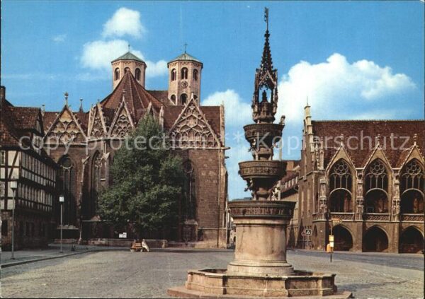 Braunschweig Markt Altstadt mit Martinikirche Rathau