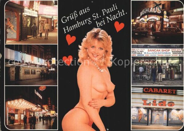 Hamburg St. Pauli bei Nacht