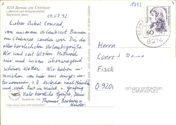 Bernau Chiemsee Kirchenpartie und Klinik Bernau – Bild 2