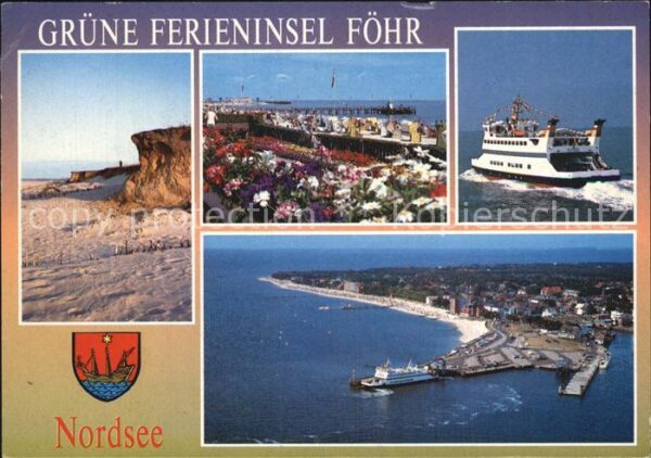 Insel Foehr Fliegeraufnahme Strand Hafen