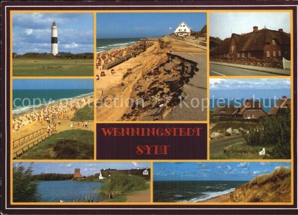 Wenningstedt Sylt Strand Dünen Leuchtturm