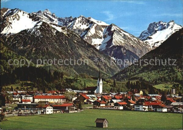Oberstdorf mit Kegelkopf Krottenkopf Fürschießer K