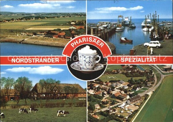 Nordstrand Fliegeraufnahme Hafen Pharisäer Spezial