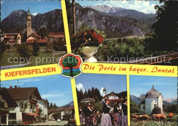 Kiefersfelden Tracht Kirchen Ortspartie Wilder Kaiser
